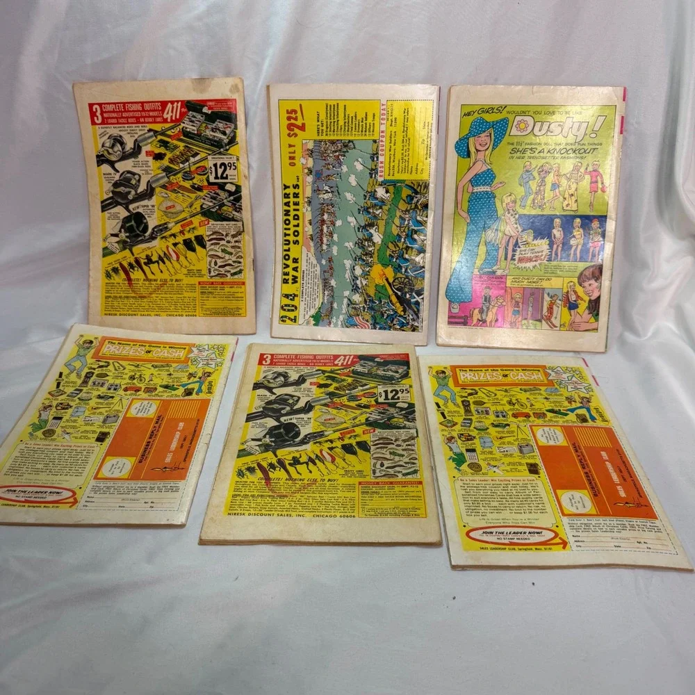 Vintage Walt Disney Gold Key Whitman Comic Book Lot of 6